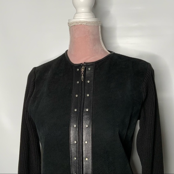 ESCAPADE leather suede and‎ silk gorgeous jacket. - Picture 4 of 14